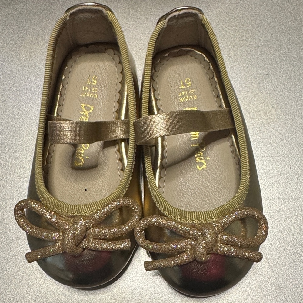 Dream Pairs Gold Kids Dress Shoes